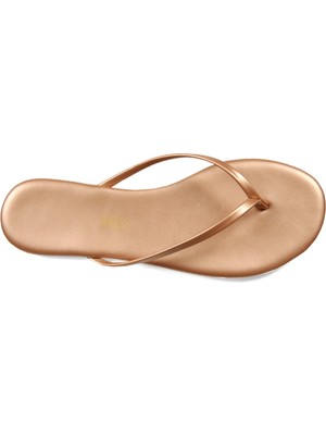 Kadın Tkees Klasik Rose Gold Parmak Arası Terlik Düz Topuklu Konforlu ve Şık Tasarım