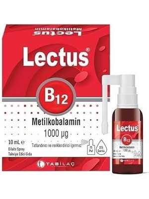 SHC4200 Lectus Metil B12 Dil Altı Sprey 10 ml / 1000 Mcg