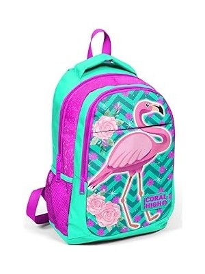 SHC4200 Coral High Renkli Flamingo Sırt Çanta 14382