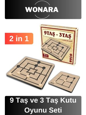 Feyza Design Zeka ve Strateji Geliştirici Klasik Taş ve 3 Taş Seti