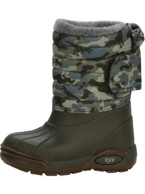 Igor Haki Camo Erkek Çocuk Kar Botu Su Geçirmez Özellikli Rahat Taban 29 Numara