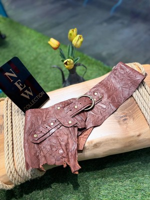 Yılday Gür Butik Aldeburgh Luxe El Yapımı Deri Kemer - Standart Beden