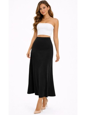 Modaplaza Kadın Ön Parçalı Oysho Uzun Etek 0984