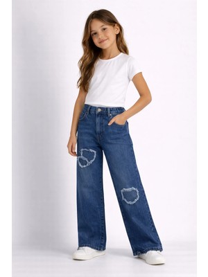 Modaplaza Kız Çocuk Inci Yıldız Nakışlı Pantolon