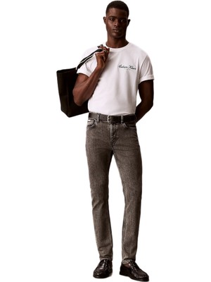 Calvin Klein LV04RF928G Slim Taper Oyster Erkek Denim Pantolon