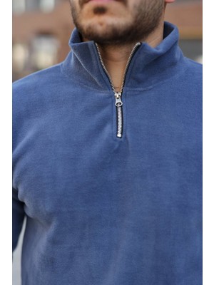 Munn Collection Erkek Zip Yaka Beli Lastikli Polar