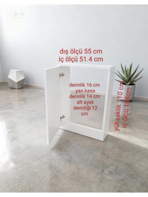 Boru Gizleme Dolabı 55*110