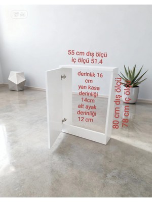 Boru Gizleme Dolabı 55*80