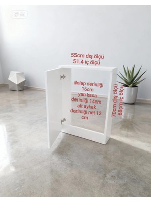 Kombi Altı Boru Gizleme 55*70 Beyaz