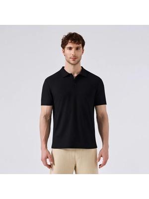 Ellesse 6SM5003-BK Polo Yaka Erkek T-Shirt - Siyah
