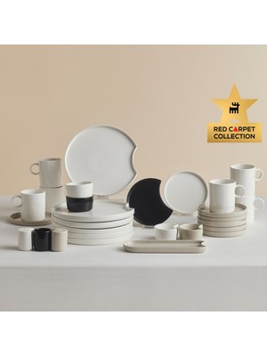 Karaca Red Carpet Collection X Hussein Chalayan Forever Bone Poly 28 Parça 6 Kişilik Kahvaltı Takımı