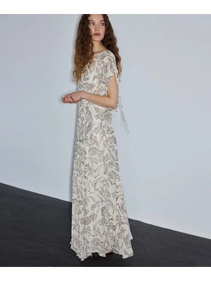 İpekyol Desenli Viskoz Elbise IS1260002346030