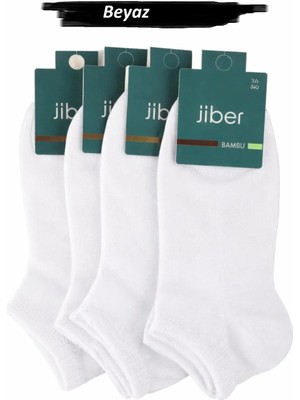 Jiber Kadın Bambu Likralı Patik Çorap 6601 - 6 Adet