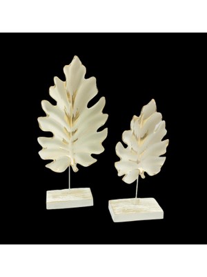 Mirsa Global Dekoratif Kaideli Çınar Yaprak 2li