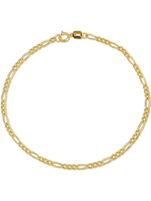 Altın Kesesi 14 Ayar Altın Figaro Bileklik Unisex 2 mm