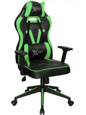 Xfly Vendetta Oyuncu Koltuğu Yeşil 1509S0513 Yüksek Yoğunluklu Sünger ve 3D Kolçak Özellikli