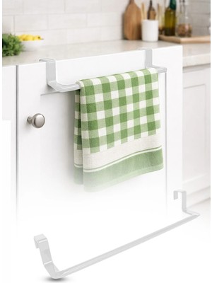 Omilife Havlu Askısı Polikarbon Beyaz 29 cm Banyo Dolap Kapı Üstü Havlu Tutucu Askı 🧺