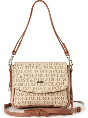 Just Polo Kadın 3 Bölmeli Omuz ve Çapraz Çantası Kombin 02185-MH Şık Görünüm ve Ergonomik Tasarım