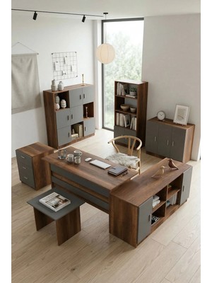 Robin Home Verona Abcdefg Ofis Büro Masa Takımı 140 cm Genişlikte Modern Tasarım