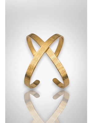 Stella Fortis Ayet-El Kürsi Bilekliği – Lazer Işlemeli, Altın/gümüş Renk, Ayarlanabilir Cuff