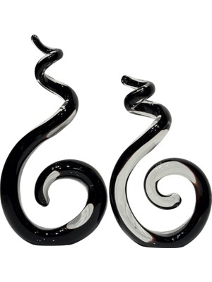 Lara Decor Siyah Cam Sarmal Seti