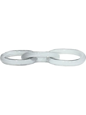 Lara Decor Sıcak Cam Zincir Beyaz