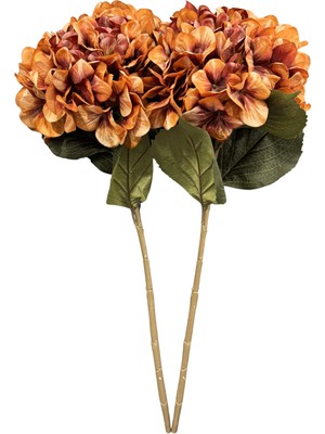 Lara Decor Kiremit Soft 2'li Orftanca Çiçek