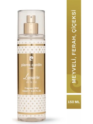 Pierre Cardin Lumiere Body Mist|Çiçeksi | Şeftali, Yasemin, Greyfurt, Portakal Çiçeği, Karamel, Misk
