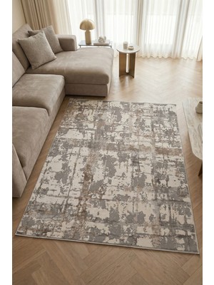 Konfor Notta 1100 Bej Yumuşak Dokulu Salon Mutfak Koridor Oturma Odası Dokuma Makine Halısı