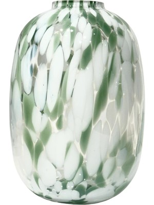 Lara Decor Beyaz Leopar Vazo Büyük