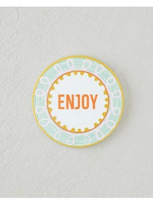 English Home Bright Delight Seramik Bardak Altlığı 10 cm Yeşil