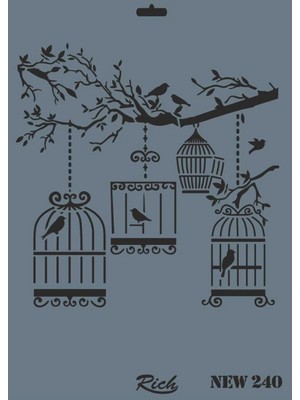 SHC4200 Mey Ithalat® New Seri N-240 Stencil 35X25 cm