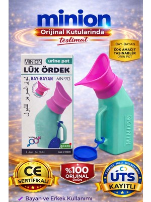 Minion Lüx Ördek Idrar Kabı Silikon Başlıklı Erkek Kadın Unisex