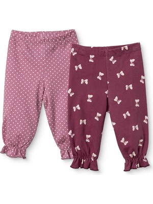 Hellobaby Kız Bebek 2li Alt Puantiye Baskılı Lastikli