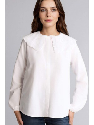 DeFacto Regular Fıt Poplin Uzun Kollu TUNIK H0281AX26SP