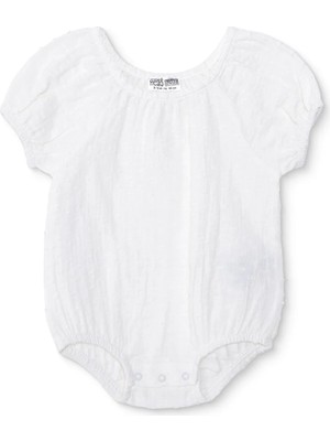 Hellobaby Kız Bebek Body Çıtçıtlı Bisiklet Yaka Kısa Kol
