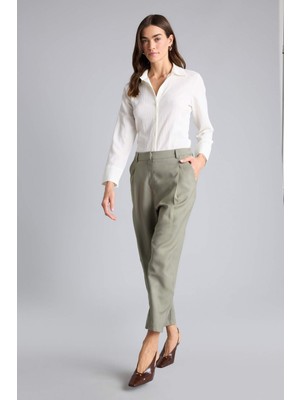 DeFacto Straight Fit Fermuarlı Normal Bel Modal Pantolon H1923AX26SM
