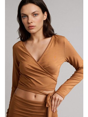 DeFacto Bağlamalı Uzun Kollu Üst F8572AX26SP