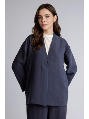 DeFacto Regular Fit V Yaka Modal Kimono H0673AX26SP