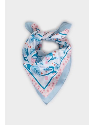 DeFacto Kadın Desenli Saten Fular E6164AX26SM