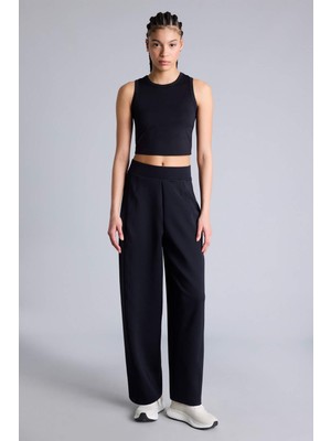 DeFacto Barrel Fıt Standart Paça Standart Boy Skuba Dalgıç Kumaş Sporcu PANTOLON G4217AX26SP