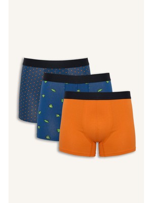 DeFacto Regular Fit Hayvan Desenli 3'lü Boxer G9377AX26SP