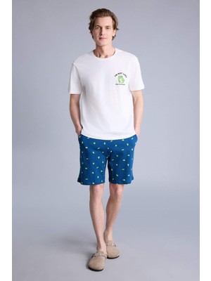 DeFacto %100 Pamuk New Regular Fit Kısa Kollu 2'li Pijama Takım H0580AX26SP