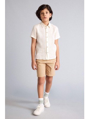 DeFacto %100 Pamuk Cepli Basic Gabardin Şort Erkek Çocuk C2955A826SM