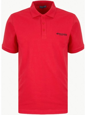 Discovery Expedition D6SM-TST3800 Kırmızı Regular Fit Erkek Polo T-Shirt