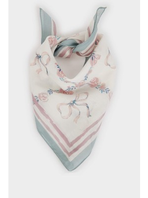 DeFacto Kadın Desenli Pamuklu Bandana E6174AX26SM