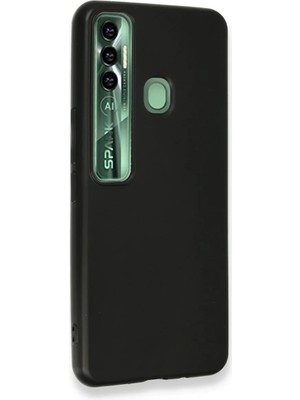Butik Mey Ithalat®  Tecno Spark 7 Pro Kılıf First Silikon - Siyah