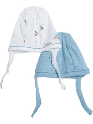 Bebetto Erkek Bebek Şapka Marin Baskılı