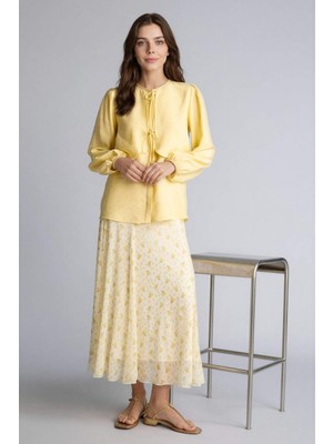 DeFacto A Kesim Baskılı Tül ETEK H5004AX26SP