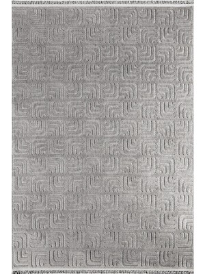Has 1950 Lioren 199210 Koyu Gri - Modern Desenli, Koyu Gri Renkli Salon Halısı